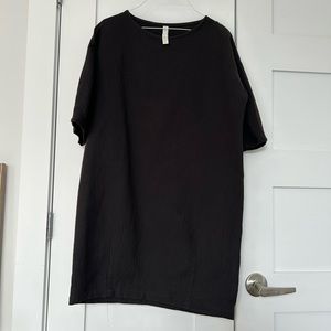 Eve Gravel cotton black dress